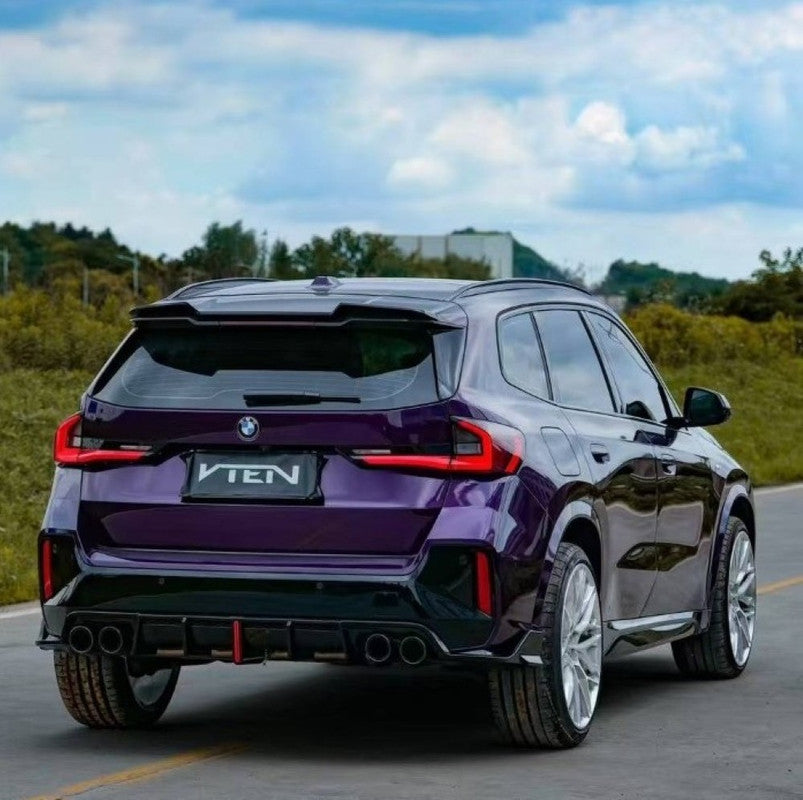 Car Craft Comptible With Bmw X1 U11 2023+ M Sport Front Bumper Upgraded Bodykit Body Kit Skirts Splitter Front Rear Lip Diffuser Side Skirts Spoiler Trims Cannards Vten Style CC-9088