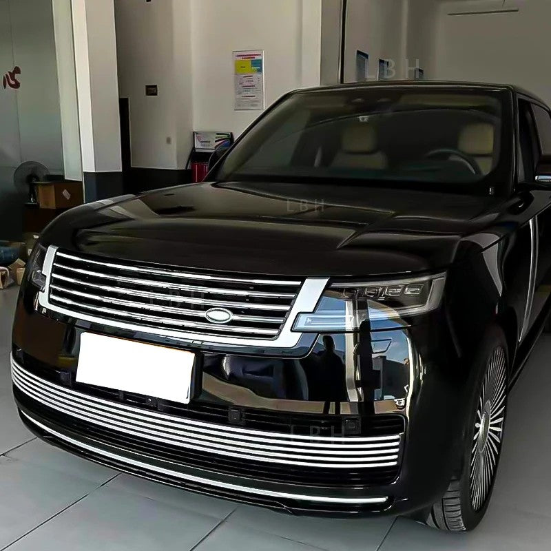 Car Craft Compatible With Land Range Rover Rr Vogue L460 2023-2025 Upgrade Facelift Conver To 2023 Sva Bodykit Front Bumper Mesh Side Vent Splitter Skirts Grill Silver - CAR CRAFT INDIA