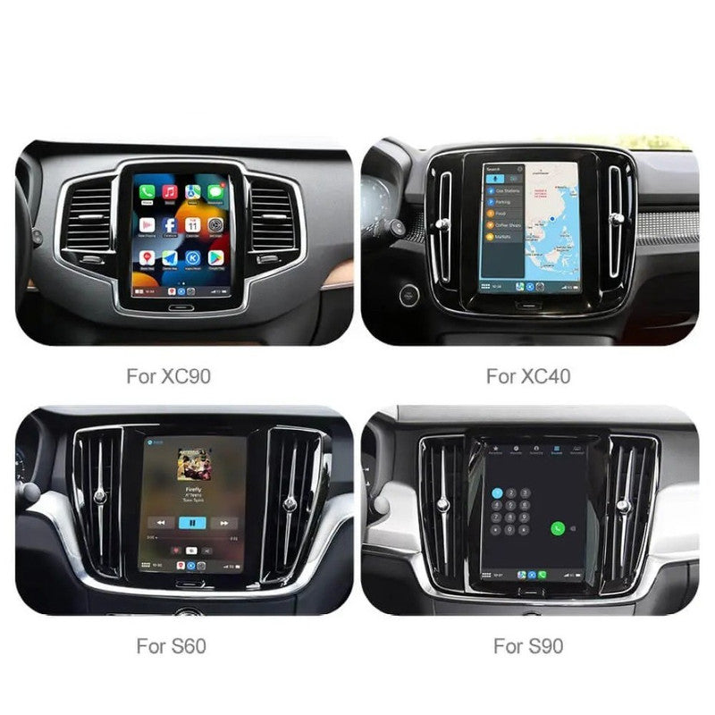 Car Craft Compatible With Volvo Xc90 Xc60 Xc40 S90 S60v60 V90 2018-2022 Upgrade To Wireless Apple Carplay Android Auto Adapter Carplay Box With Screeen Mirror Link Google Maps For Vertical Screen CC-9588