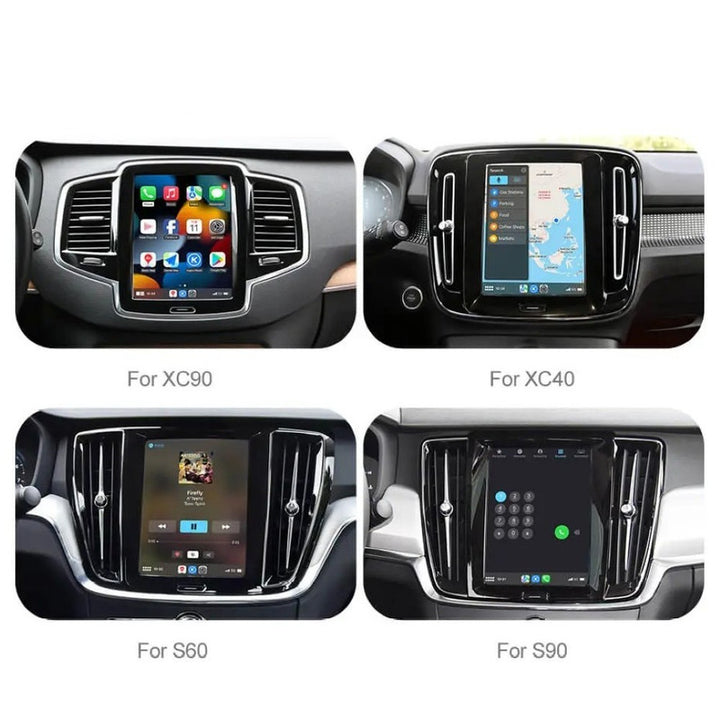 Car Craft Compatible With Volvo Xc90 Xc60 Xc40 S90 S60v60 V90 2018-2022 Upgrade To Wireless Apple Carplay Android Auto Adapter Carplay Box With Screeen Mirror Link Google Maps For Vertical Screen CC-9588