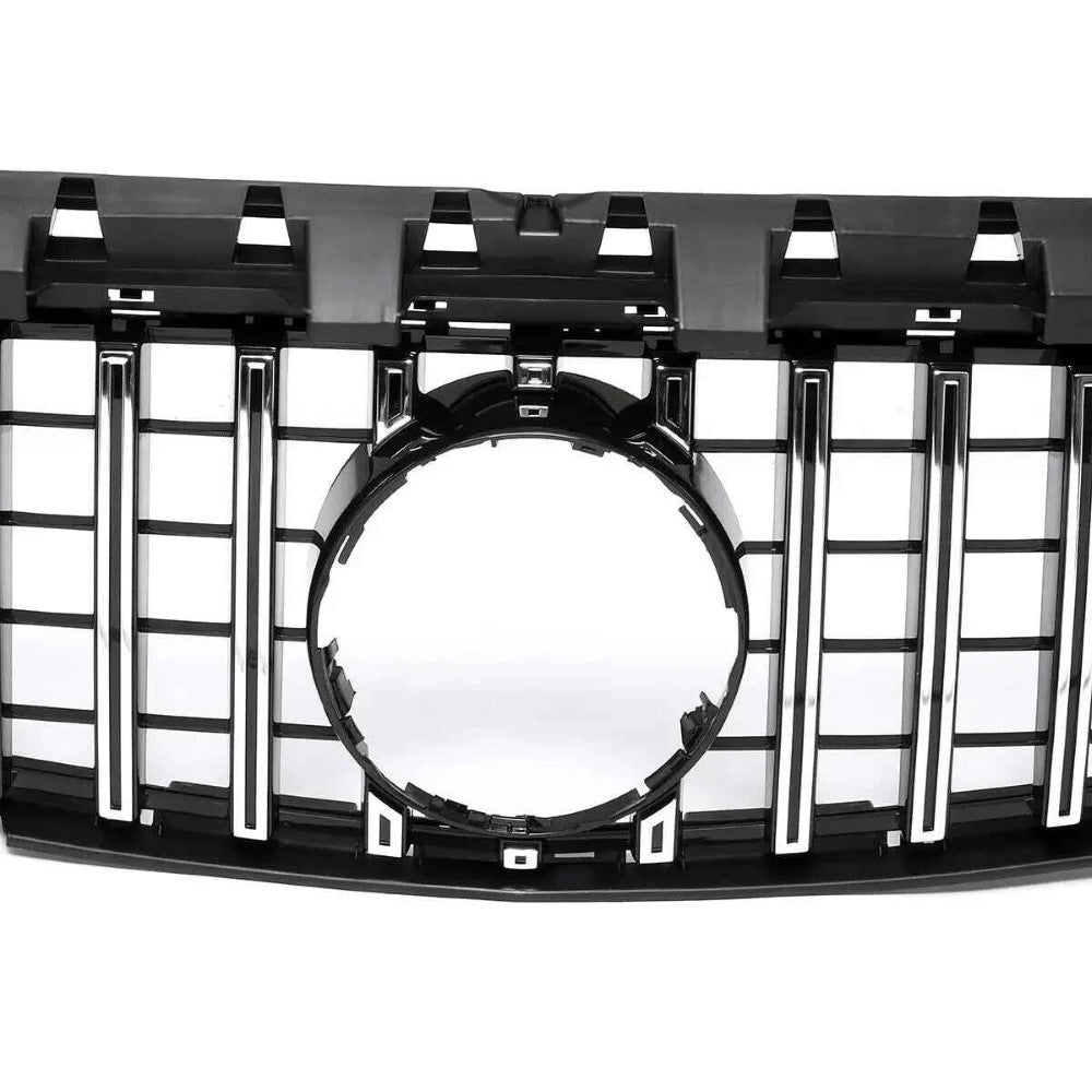 Car Craft Compatible With Mercedes Benz Cla Class W117 C117 X117 2013-2019 Upgrade Front Bumper Cla45 Amg Show Grill Gtr Silver Gc W117-003 CC-1751