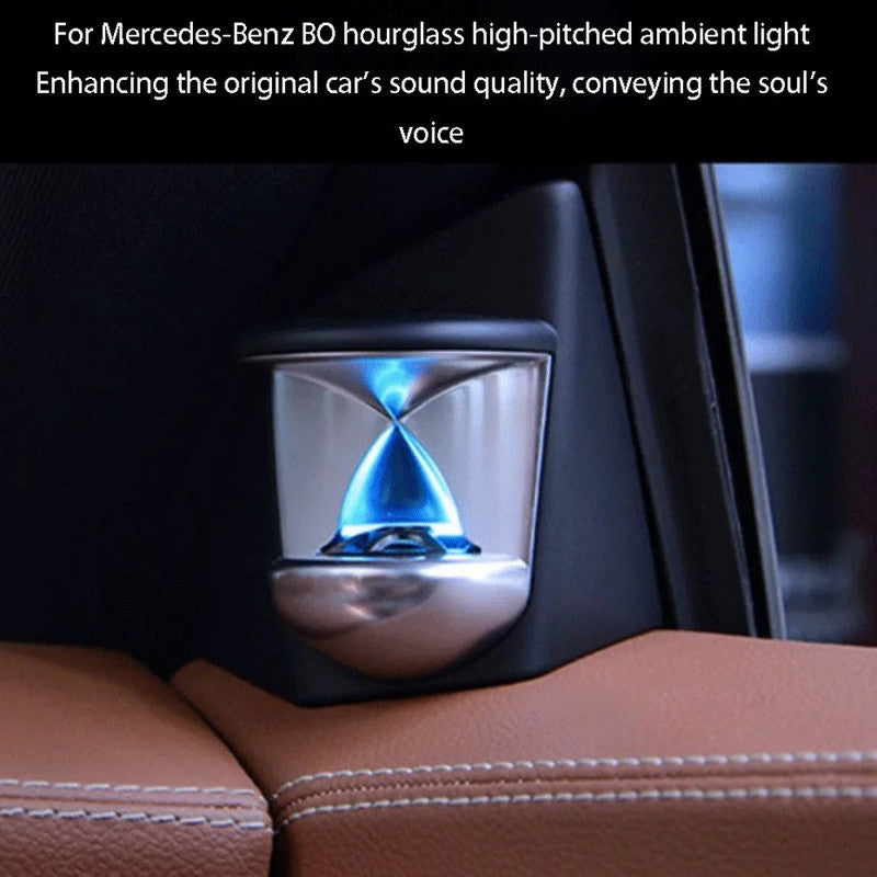 Car Craft Compatible With Mercedes Benz Ml Gl Gle Gls W166 Cls 2012-2019 Illuminated Led Ambient Door Tweeter Speaker Audio Cover Hour Glass A-pillar Loudspeaker Trim Ambient Light 12 Color - CAR CRAFT INDIA