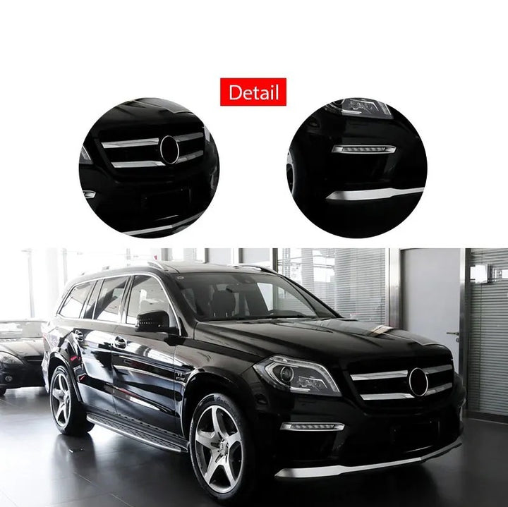 Car Craft Compatible With Mercedes Benz Gl W166 X166 2013-2015 Upgrade Conversion Bodykit GLS63 GL63 Amg Bumper Grill Wheel Arch Side Trims - CAR CRAFT INDIA