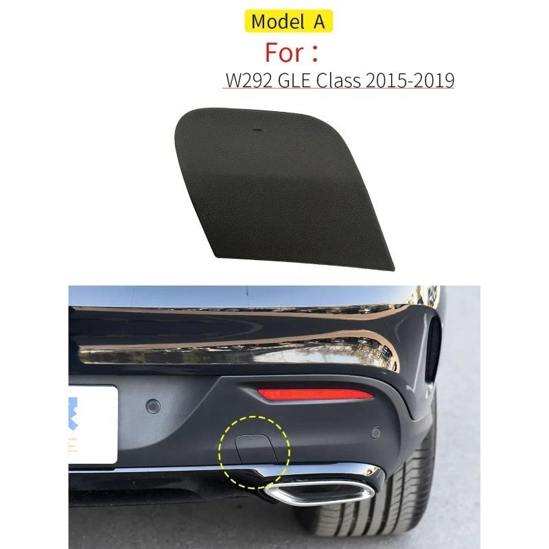 Car Craft Compatible With Mercedes Gle Coupe Gls W292 W166 2016-2019 Rear Amg Bumper Trailer Tow Towing Hook Hole Cover 1668854422 Black Model A - CAR CRAFT INDIA