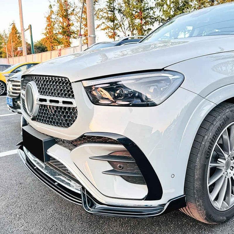 Car Craft Compatible With Mercedes Benz Gle W167 X167 Coupe Lci 2023+ Front Amg Bumper Show Grill Silver