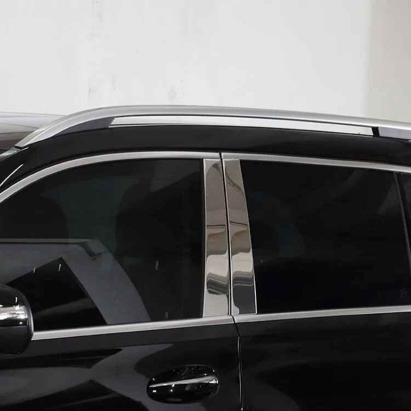 Car Craft Compatible With Mercedes Benz Gl Gls W166 X166 2012-2019 Side Window Door Piller Chrome Strip Garnish Trim CC-9959