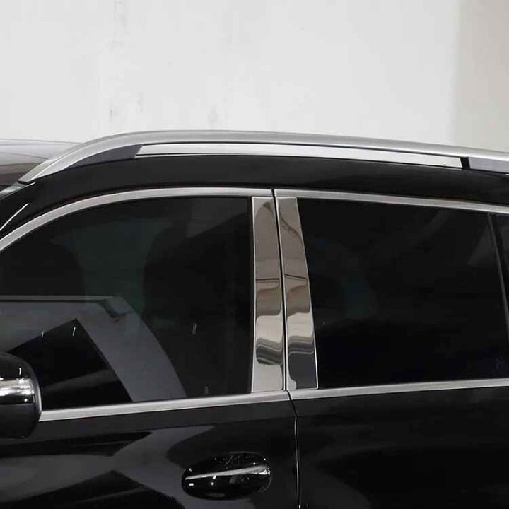 Car Craft Compatible With Mercedes Benz Gl Gls W166 X166 2012-2019 Side Window Door Piller Chrome Strip Garnish Trim CC-9959