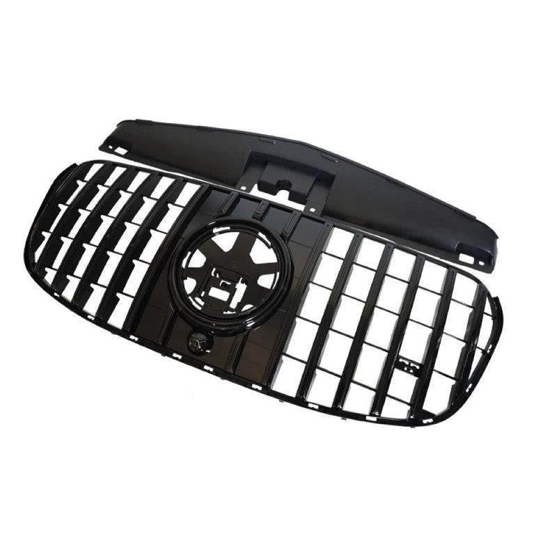 Car Craft Compatible With Mercedes Benz Gls Class W167 X167 2023-2026 Front Bumper Show Grill Standard Gtr Silver