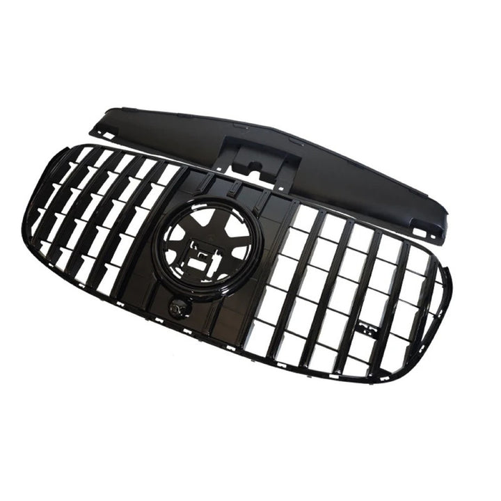 Car Craft Compatible With Mercedes Benz Gls Class W167 X167 2023-2026 Front Bumper Show Grill Standard Gtr Silver