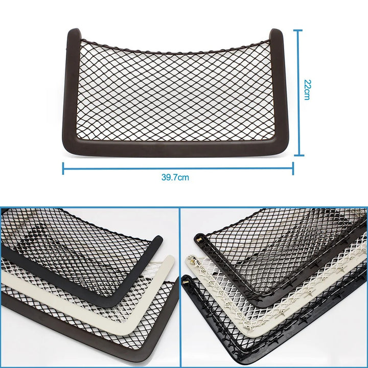 Car Craft Compatible With Mercedes Benz Gle Gls W167 X167 2019-2025 Rear Seat Backrest Storage Pocket Net Cover 16791031029e 118 Black