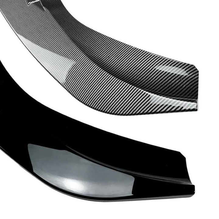 Car Craft Compatible With Mercedes Benz A Class W177 2018-2022 Hatchback Sedan Amg Line Front Bumper Lip Splitter Skirts Zst-446 Gb Glossy Black - CAR CRAFT INDIA