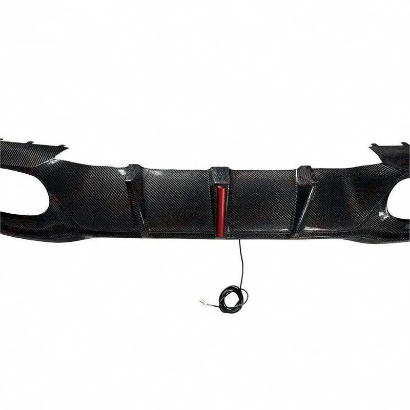 Car Craft Compatible With Mercedes Benz A Class Amg A35 A45 A250 W177 2020-2025 Sedan Amg Bumper Rear After Lip Diffuser Skirts Splitter Rearl Carbon Fiber - CAR CRAFT INDIA