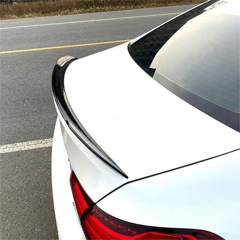 Car Craft Compatible With Mercedes Benz A Class W177 2018-2024 Rear Trunk Wing Boot Lip Skirts Spoiler Amg Style Carbon Fiber Look W177-015/016 Cf