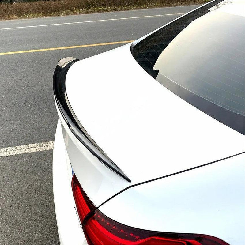 Car Craft Compatible With Mercedes Benz A Class W177 2018-2024 Rear Trunk Wing Boot Lip Skirts Spoiler Amg Style Glossy Black W177-015/016 Gb