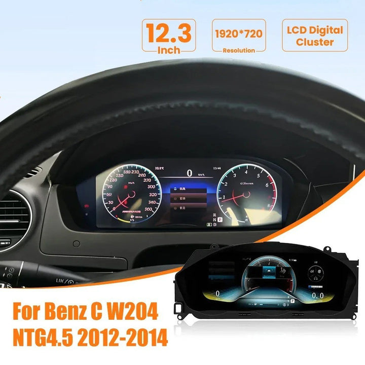Car Craft Compatible With Mercedes Benz C Class W204 Lci 2012-2014 Ntg 4.5 Lcd Led Digital Speedometers Cluster Meeter Display Screen Instrument Panel Player