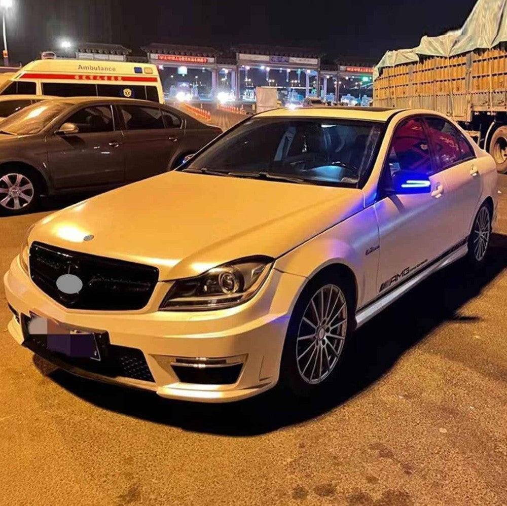 Car Craft Compatible With Mercedes Benz C Class W204 2011-2014 Front Bumper Upgrade Convert To Amg C63 Amg Bumper Bodykit Gc W204-005