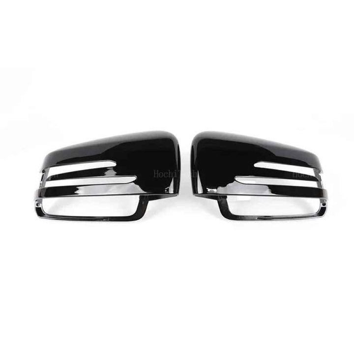 Car Craft Compatible With Mercedes A B C E S Cla Gla Class W176 W246 W204 W212 W221 W117 C117 W156 X156 2010-2018 Rear View Case Wing Cap Shell Housing Mirror Covers Replacement Style Glossy Black