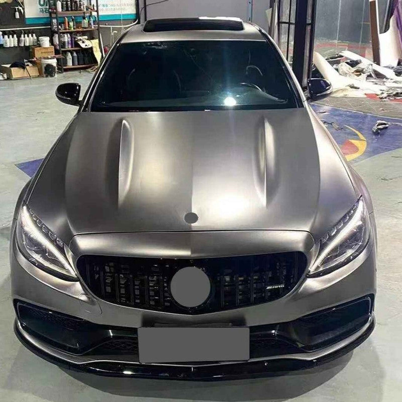 Car Craft Compatible With Mercedes Benz C Class W205 C205 Coupe 2015-2021 Front Bonnet Engine Hood Amg C63 Iron GC W205/c205-033