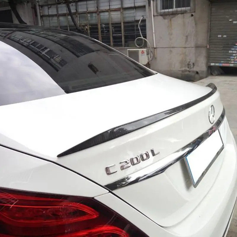Car Craft Compatible With Mercedes Benz C Class W205 2014-2021 Rear Trunk Wing Boot Lip Wing Spoiler C63s Glossy Black Benz-040