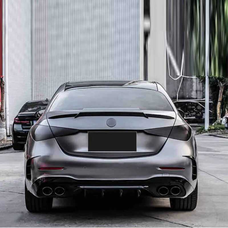 Car Craft Compatible With Mercedes Benz C Class W206 2022-2025 Amg Rear Bumper Upgrade Convert To Amg Amg C63 After Rear Lip Diffuser Gc W206-005