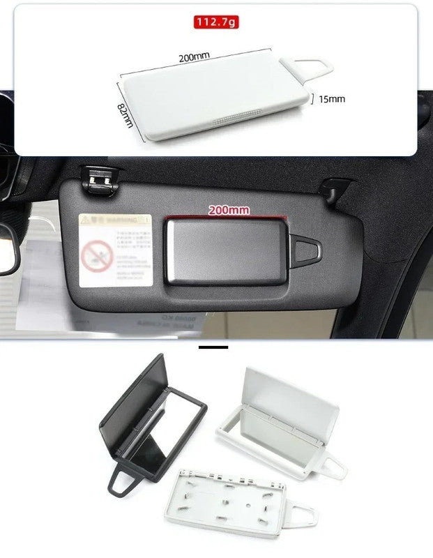 Car Craft Compatible With Mercedes Benz C Class W206 2023-2025 Car Sun Shade Visor Sunvisor Mirror Internal Makeup 20681070029051 Black Right CC-9046