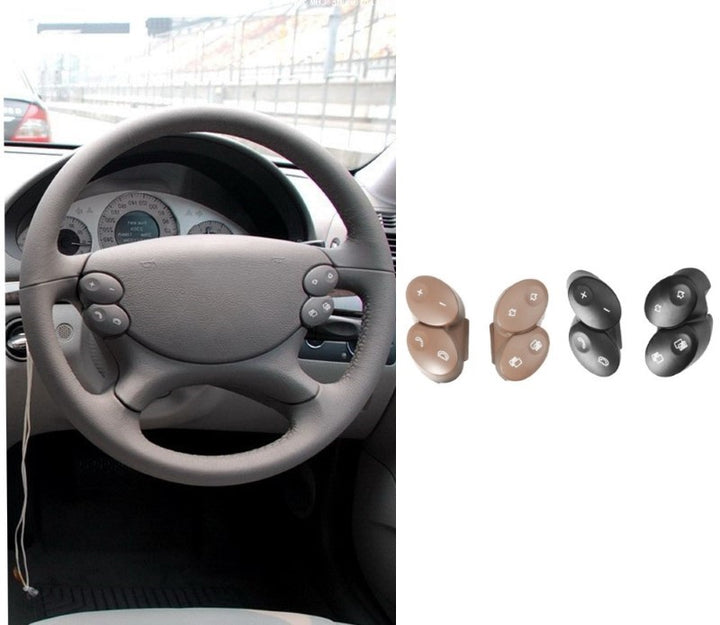 Car Craft Compatible With Mercedes E Class W211 2006-2009 Cls W218 Steering Wheel Knob Button Yellow 23082023108465-t2 Right CC-2736 - CAR CRAFT INDIA