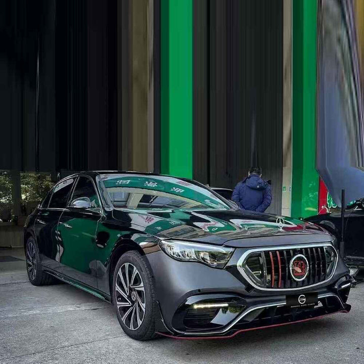 Car Craft Compatible With Mercedes Benz E Class W213 2017-2024 To W214 Lci 2025+ Amg Brabus Bbs Sports Upgrade Facelift Conversion Convert Bodykit Bumper Hood Headlight Taillight B4 - CAR CRAFT INDIA