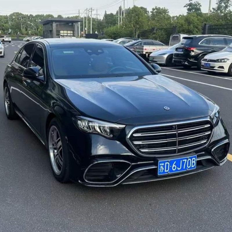 Car Craft Compatible With Mercedes Benz E Class W213 2017-2024 To W214 Lci 2025+ Amg E63 Sports Upgrade Facelift Conversion Convert Bodykit Bumper Hood Headlight Taillight B4 - CAR CRAFT INDIA