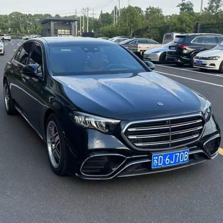 Car Craft Compatible With Mercedes Benz E Class W213 2017-2024 To W214 Lci 2025+ Amg E63 Sports Upgrade Facelift Conversion Convert Bodykit Bumper Hood Headlight Taillight B4 - CAR CRAFT INDIA