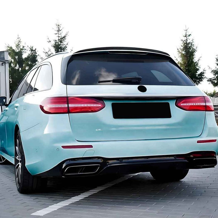 Car Craft Compatible With Mercedes Benz E Class Estate W213 S213 2016-2023 Rear Trunk Wing Boot Lip Roof Spoiler Usa Zst-1486 Gb Glossy Black