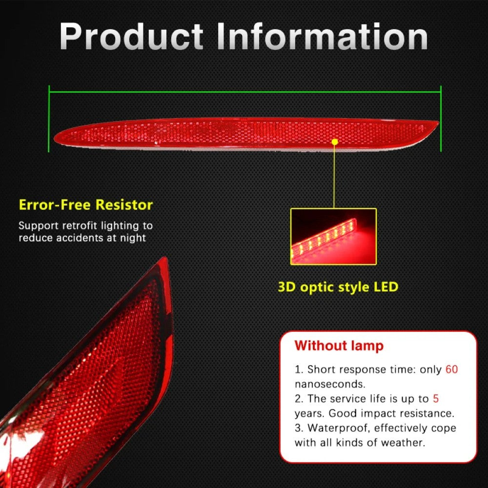 Car Craft Compatible With Mercedes Benz E Class W213 2017-2023 Rear Bumper Reflector Fog Light Warning Lamp Reflective Strips 2178200174 Kl Left CC-7939