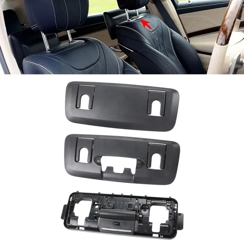 Car Craft Compatible With Mercedes Benz S Class W222 2014-2020 Seat Headrest Backrest Adjustment Clamp Cover 22291013129051 Black Pessenger Side CC-9060