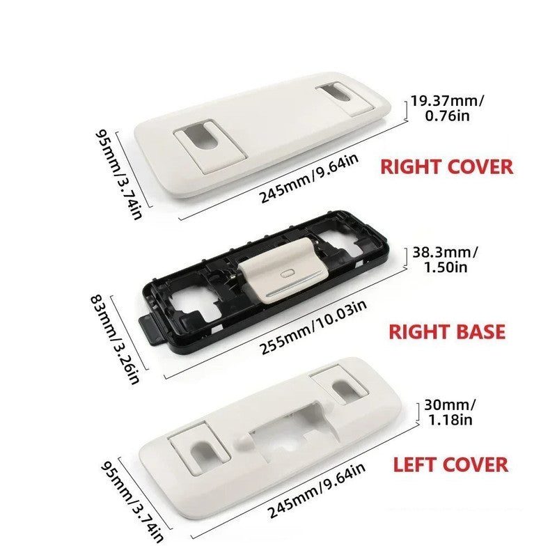 Car Craft Compatible With Mercedes Benz S Class W222 2014-2020 Seat Headrest Backrest Adjustment Clamp Cover 22291013121b88 White Pessenger Side CC-9063