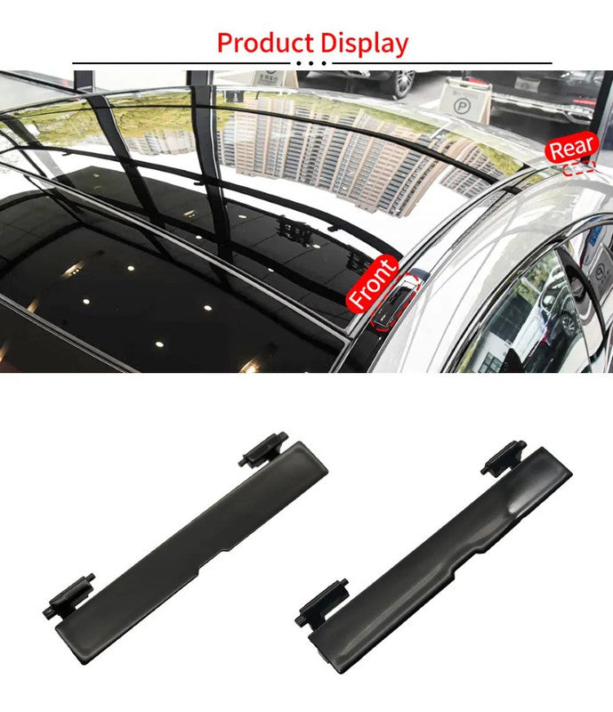 Car Craft Compatible With Mercedes Benz Cle Class Coupe W236 2024-2026 Car Roof Rail Molding Trim Roof Luggage Rack Cover Plate 2366905902-fl Front Unpainted CC-9567