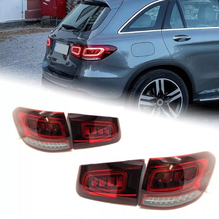 Car Craft Compatible With Mercedes Benz Glc Class W253 X253 2016-2019 Car Rear Upgraded Tail Light Lamp Xenon Taillight Retrofit Upgrade Modified Led Drl Hid Light Shy - CAR CRAFT INDIA