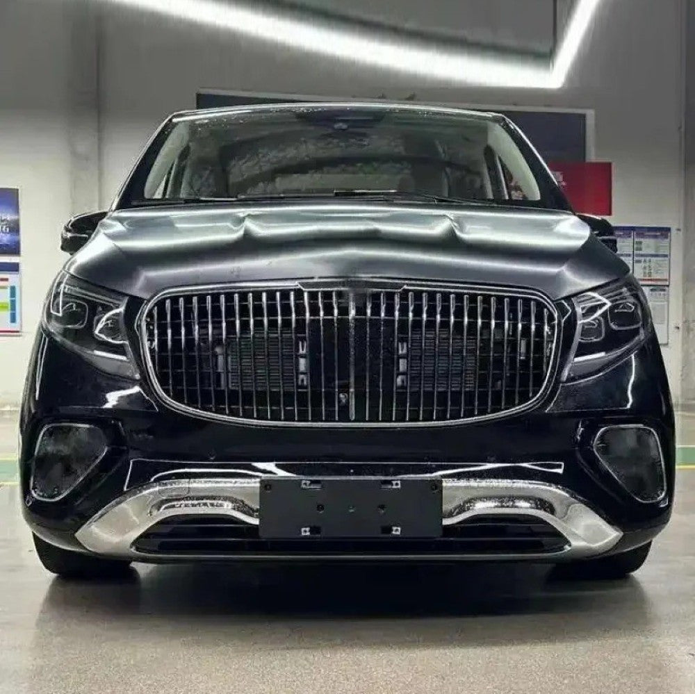 Car Craft Compatible With Mercedes Benz V Class Vito W446 W447 W448 2014-2024 Upgrade Facelift Convert To Maybach Style Bodykit Front Rear Bumper Hood Grill Fog Exhaust Pipe Tips B2 - CAR CRAFT INDIA