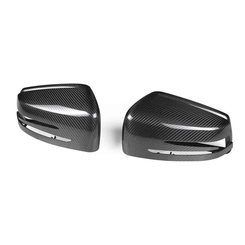 Car Craft Compatible With Mercedes Ml Gl Gle Gls W166 X166 2009-2018 G Class W463 2007-2018 G500 R Class W251 06-16 Rear View Case Wing Cap Shell Housing Mirror Covers Replacement Style Carbon Fiber Look