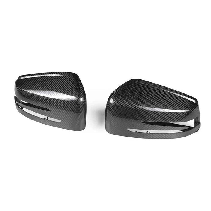 Car Craft Compatible With Mercedes Ml Gl Gle Gls W166 X166 2009-2018 G Class W463 2007-2018 G500 R Class W251 06-16 Rear View Case Wing Cap Shell Housing Mirror Covers Replacement Style Carbon Fiber Look