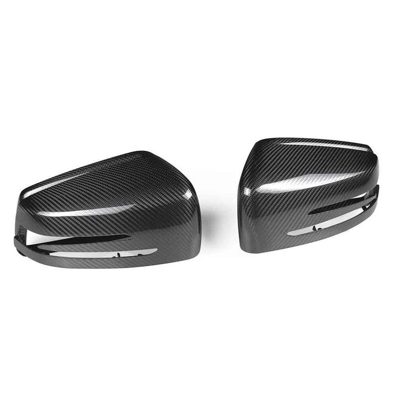 Car Craft Compatible With Mercedes Ml Gl Gle Gls W166 X166 2009-2018 G Class W463 2007-2018 G500 R Class W251 06-16 Rear View Case Wing Cap Shell Housing Mirror Covers Replacement Style Carbon Fiber Look