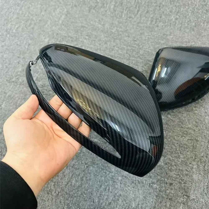 Car Craft Compatible With Mercedes Gle Gls W167 X167 2019-2025 W464 G Wagon G55 G63 2019-2025 Rear View Case Wing Cap Shell Housing Mirror Covers Replacement Style Carbon Fiber Look