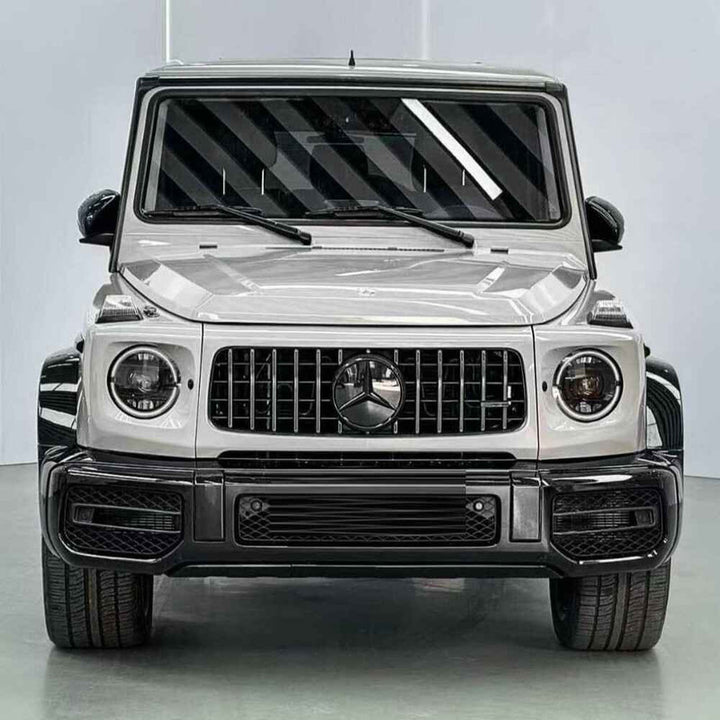Car Craft Compatible With Mercedes Benz G Class G Wagon W464 2019-2023 Upgrade Facelift Convert To Amg G63 G55 Bodykit Front Bumper Grill Skirt Trim Wheel Arch