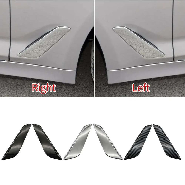 Car Craft Compatible With Bmw 5 Series G30 F90 2017-2024 Side Fender Decorative Bright Electroplated Strip Trim 51747439014 Right Black CC-8099 - CAR CRAFT INDIA