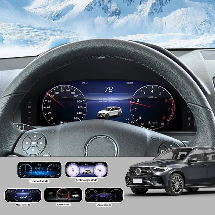 Car Craft Compatible With Mercedes Benz C Class W204 2008-2011 Ntg 4 Lcd Led Digital Speedometers Cluster Meeter Display Screen Instrument Panel Player