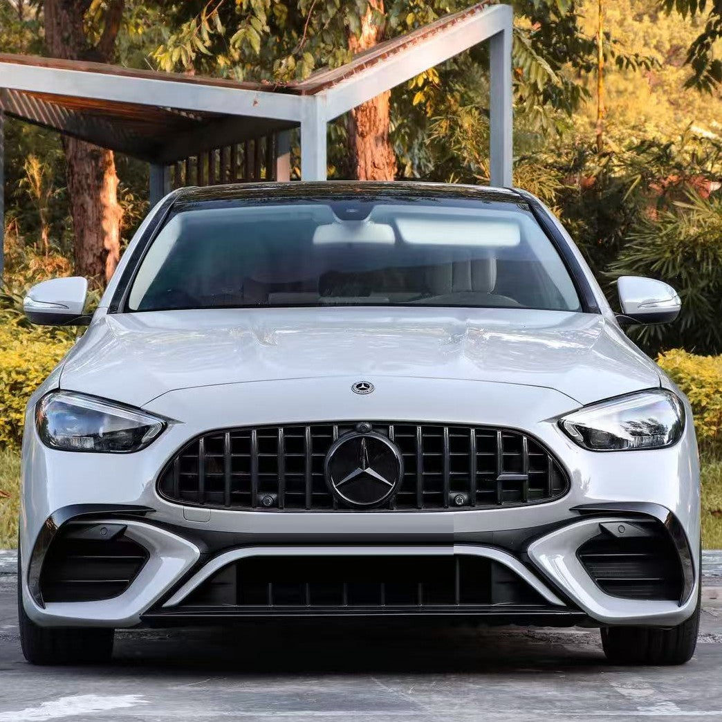 Car Craft Compatible With Mercedes Benz C Class W205 2015-2022 To W206 C63 2023 Amg Upgrade Facelift Conversion Bodykit Bumper Hood Headlight Taillight NON CUT CC-6431 - CAR CRAFT INDIA