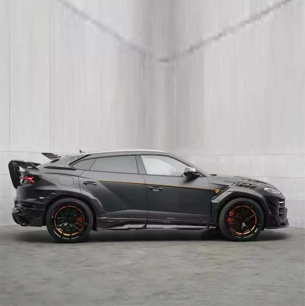 Car Craft Compatible With Lamborghini Urus Se 2024+ Body Kit M Style Forged Dry Carbon Fiber Front Rear Bumper Side Skirts Rear Spoiler Wide Wheel Arch Hood Exhaust Mansory