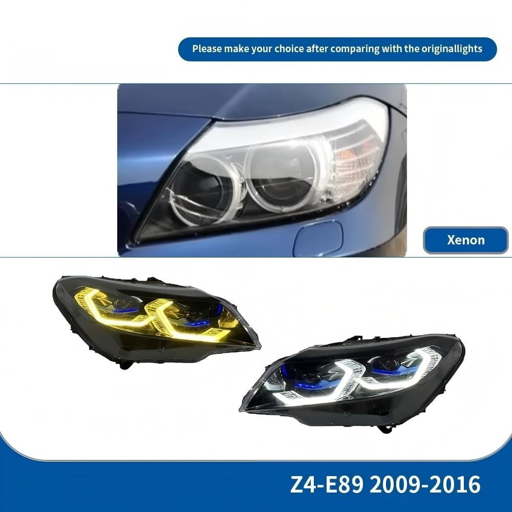 Car Craft Compatible With Bmw Z4 E89 2009-2016 Car Front Upgraded Head Light Lamp Xenon Headlight Retrofit Upgrade Modified Led Drl Hid G80 Style