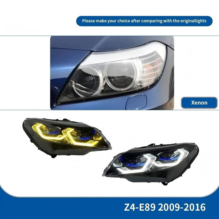 Car Craft Compatible With Bmw Z4 E89 2009-2016 Car Front Upgraded Head Light Lamp Xenon Headlight Retrofit Upgrade Modified Led Drl Hid G80 Style