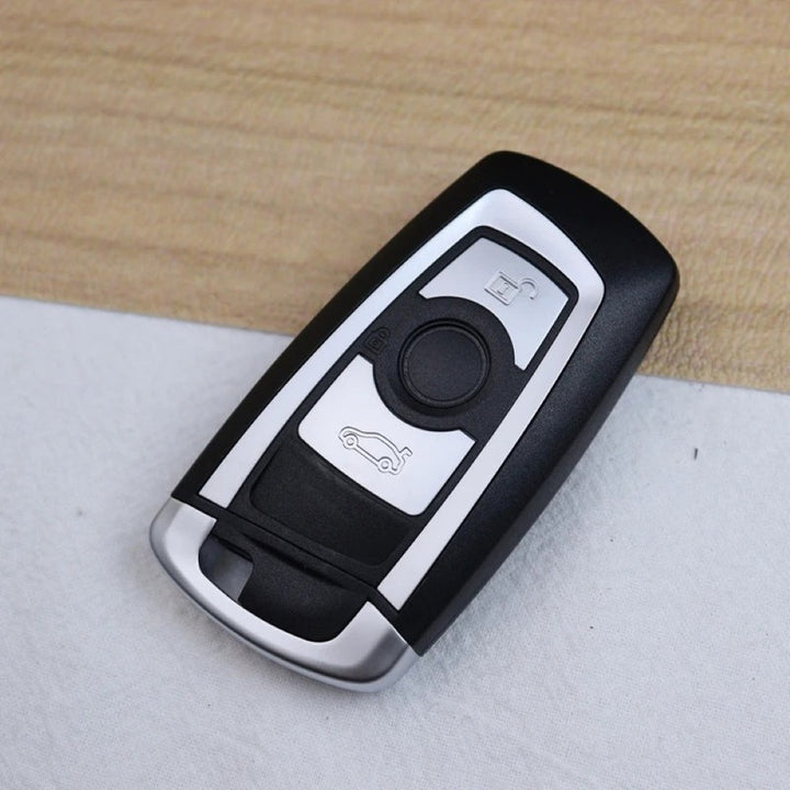 Car Craft Compatible With Bmw 1 2 3 4 5 6 7 X1 X3 X4 X5 X6 X7 Z4 Series Upgrade Key Cover Case To New Style Car Key Cover Shell With Blade 3 Button Silver Bm-ks- 33b