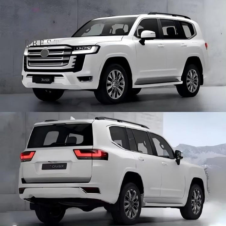 Car Craft Compatible With Toyota Land Cruiser Lc200 2008-2020 Upgrade Facelift Convert To Lc300 2022 Bodytkit Front Rear Bumper Hood Fender Trunk Headlight Taillight Mirror Side Step Trim Grill Skirt Splitter Cut Version 1:1 F156-cut