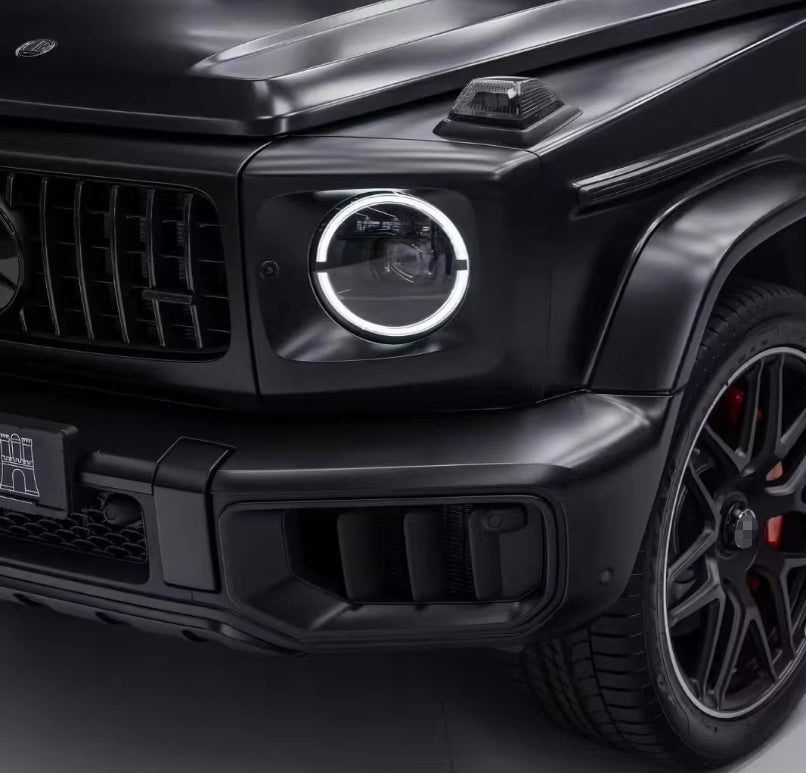 Car Craft Compatible With Mercedes Benz G Class G Wagon W464 G63 2019-2024 G63 G55 Modified Front Fog Lamp Light Grille Frame W465 Style 2